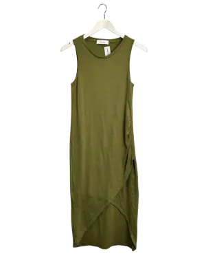 Size 12 - Viktoria & Woods Olive Rib Tank Midi Dress