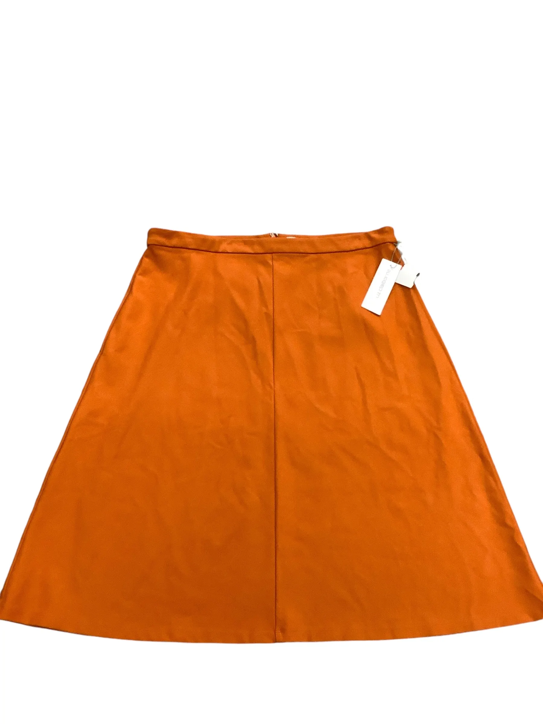 Skirt Midi By Liz Claiborne In Orange, Size: 16