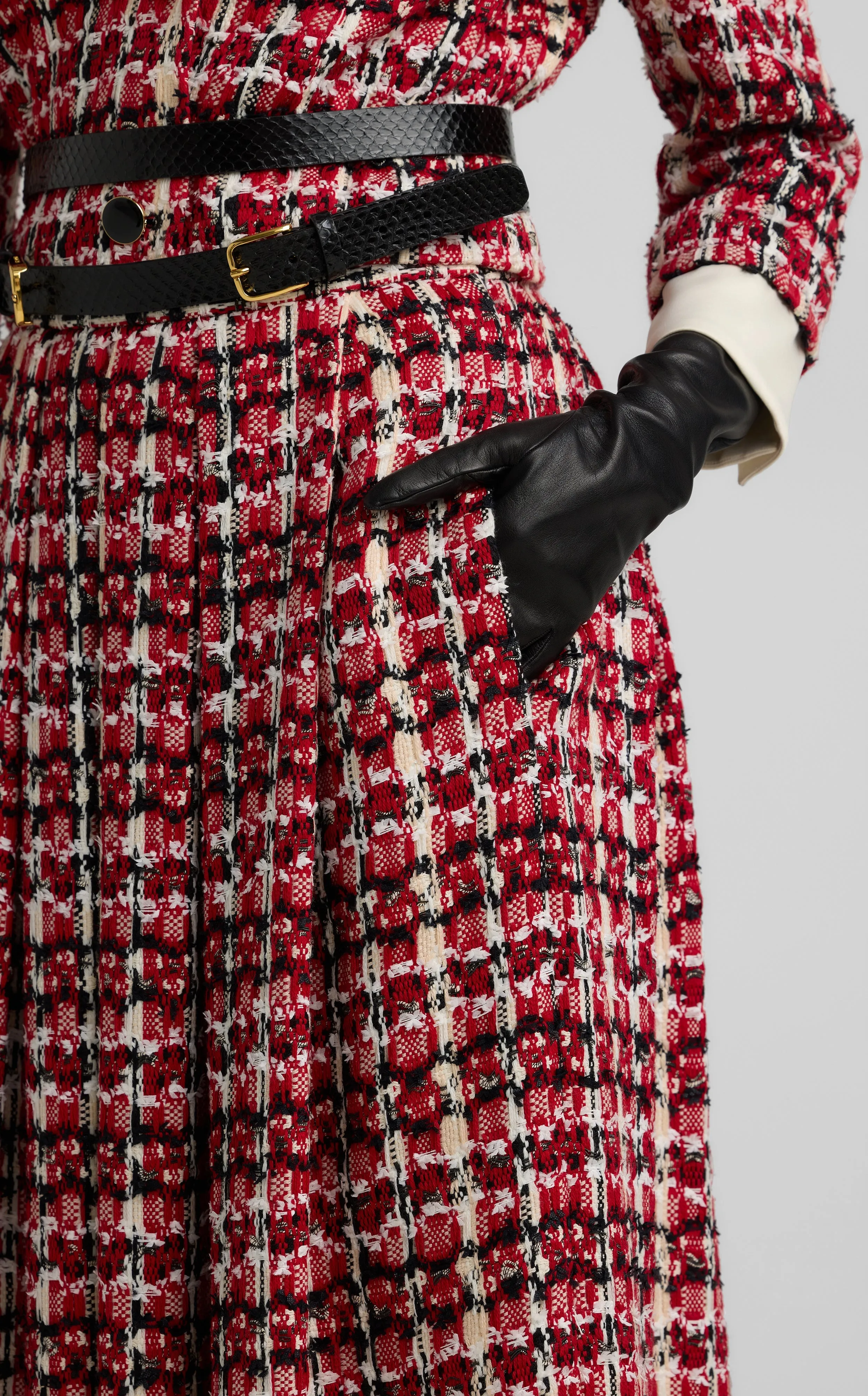 Soft Plaid Knit Skirt