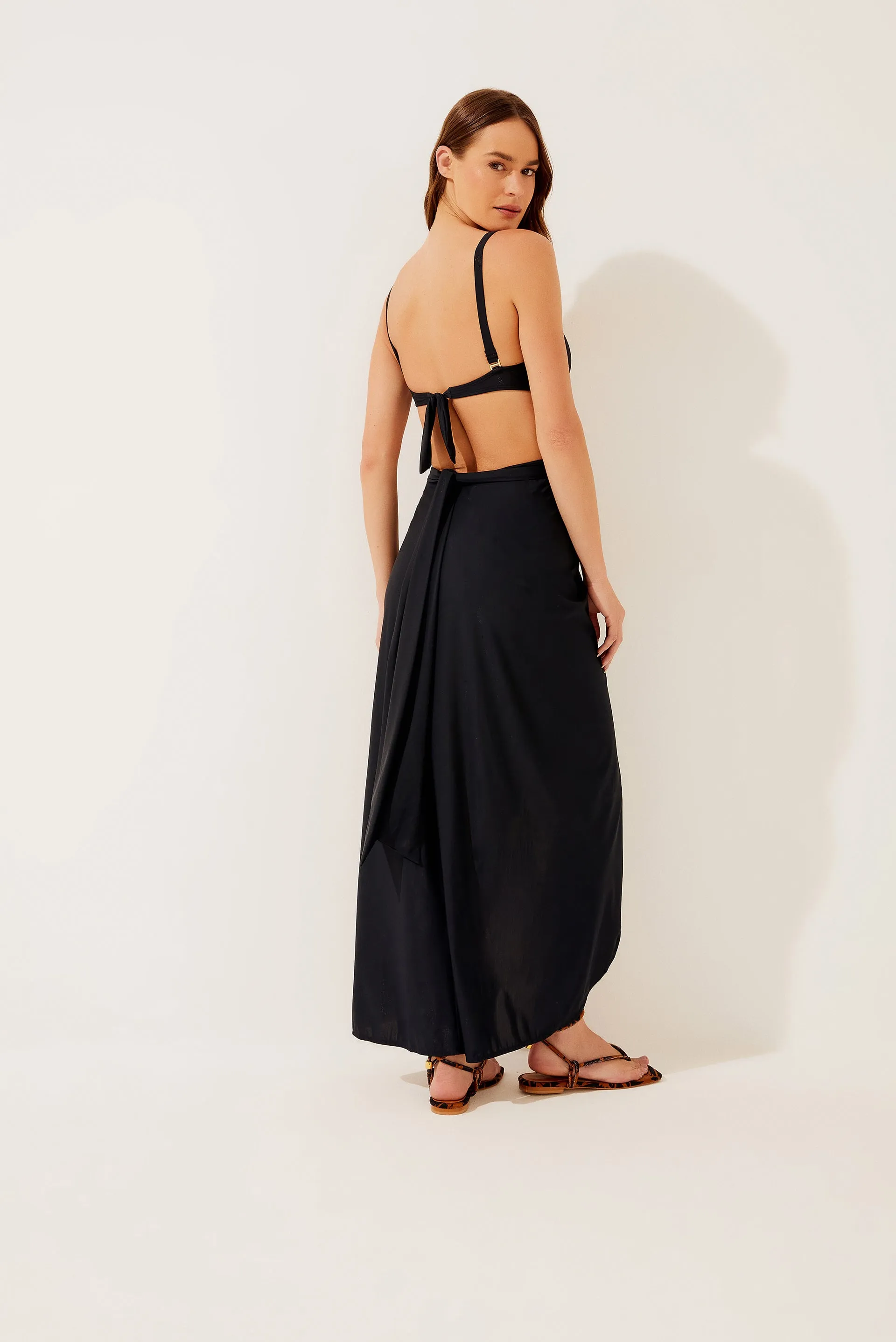Solid Classic Midi Skirt