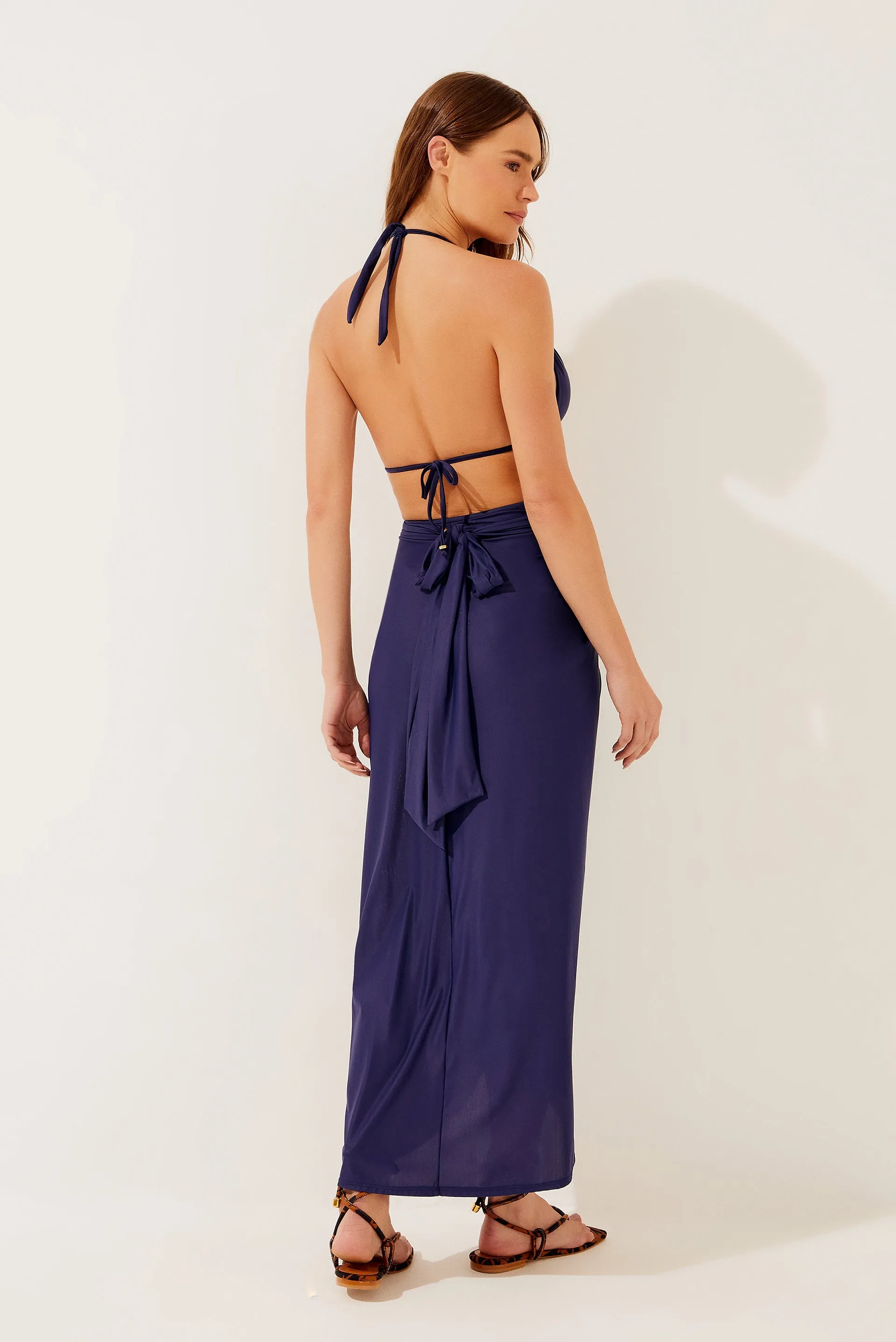 Solid Classic Midi Skirt