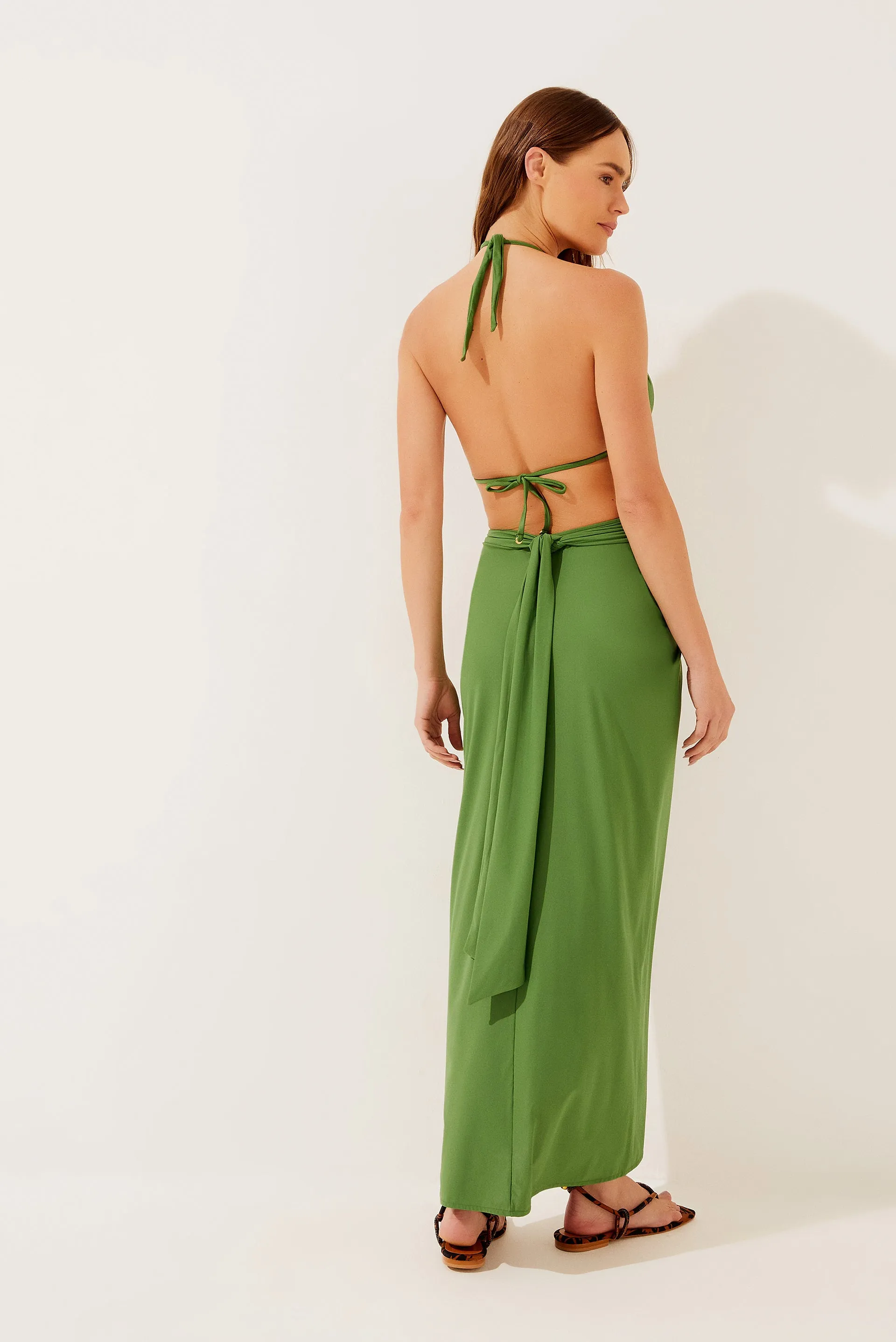 Solid Classic Midi Skirt