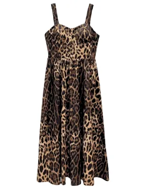 St. Barths La Robe Bustier Midi Dress