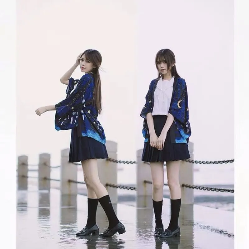 Starry Wind Chime Kimono Cardigan