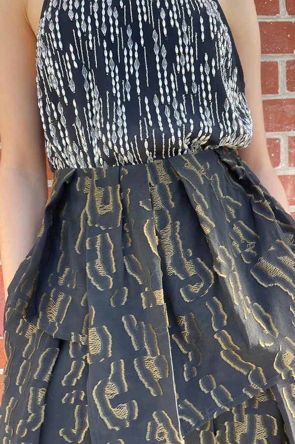 Sukuti Skirt in Black Gold