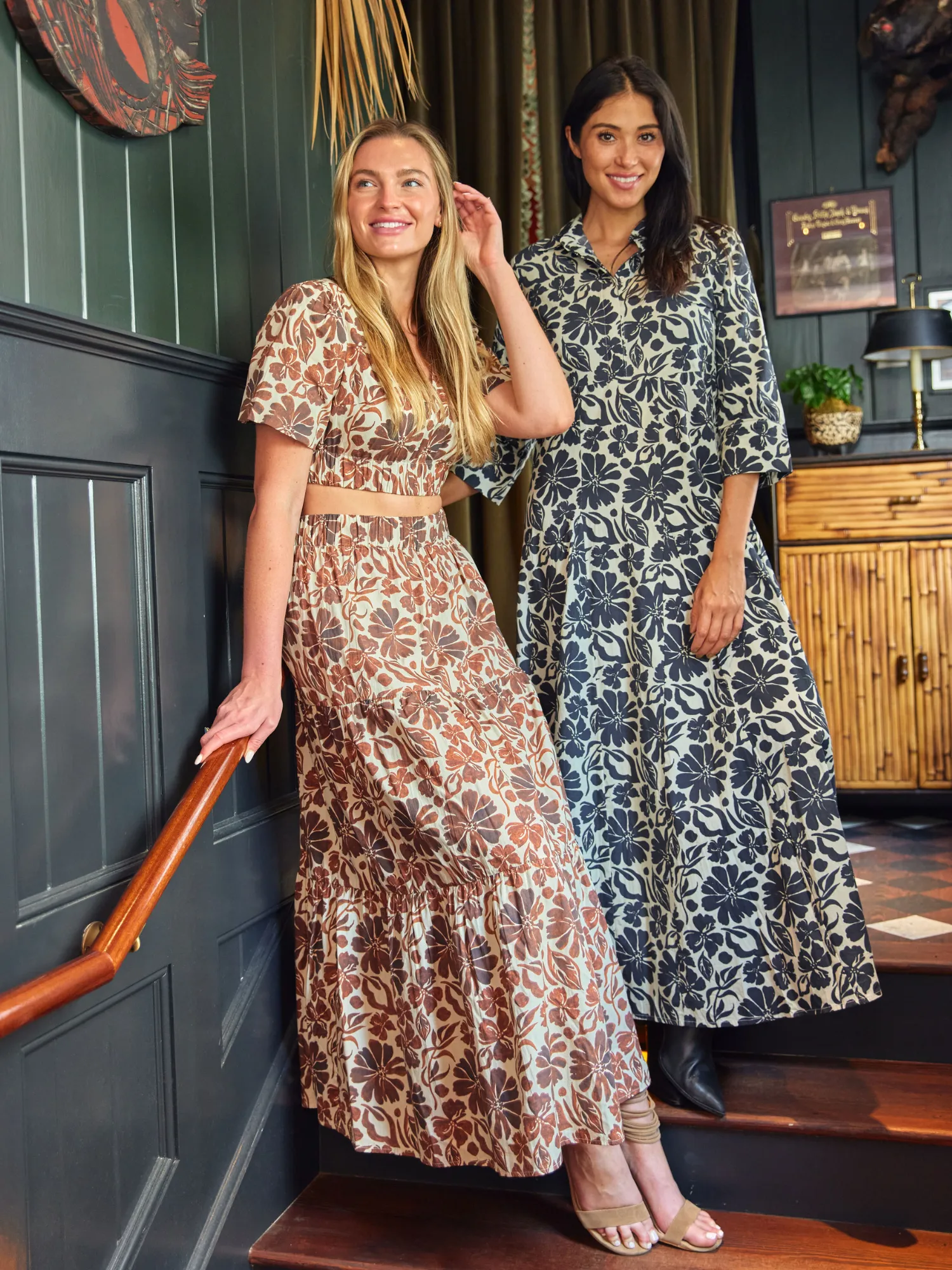 The Abby Skirt | Brown Flower Power