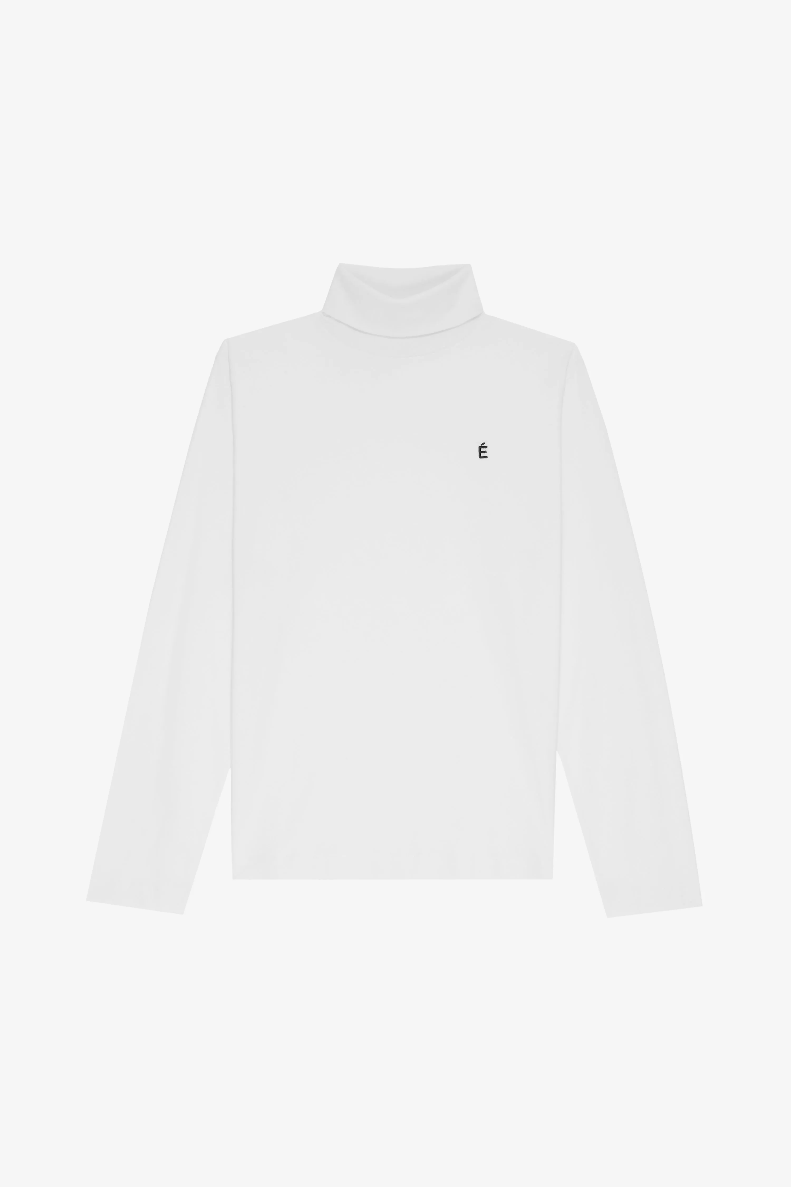 TURTLE NECK TEE SHIRT É WHITE