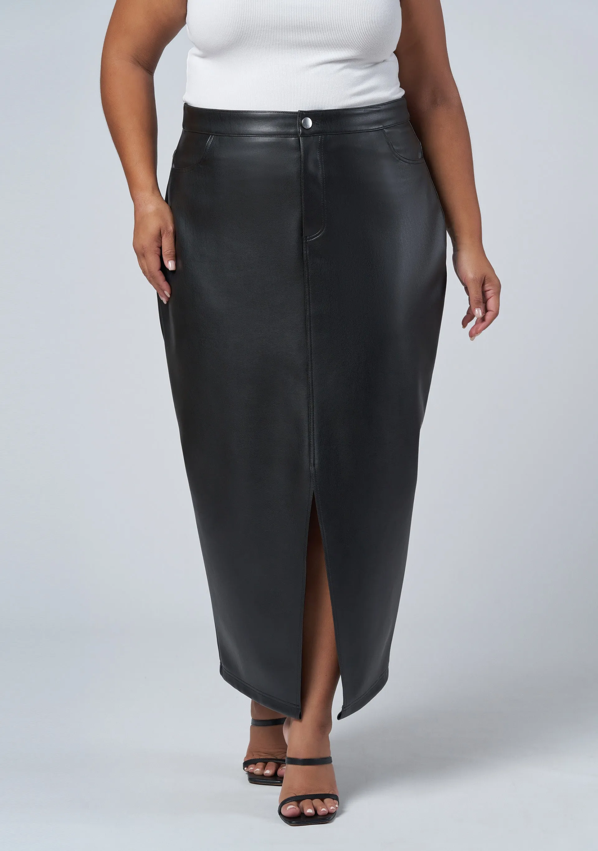 Uppercut Zip Midi Skirt