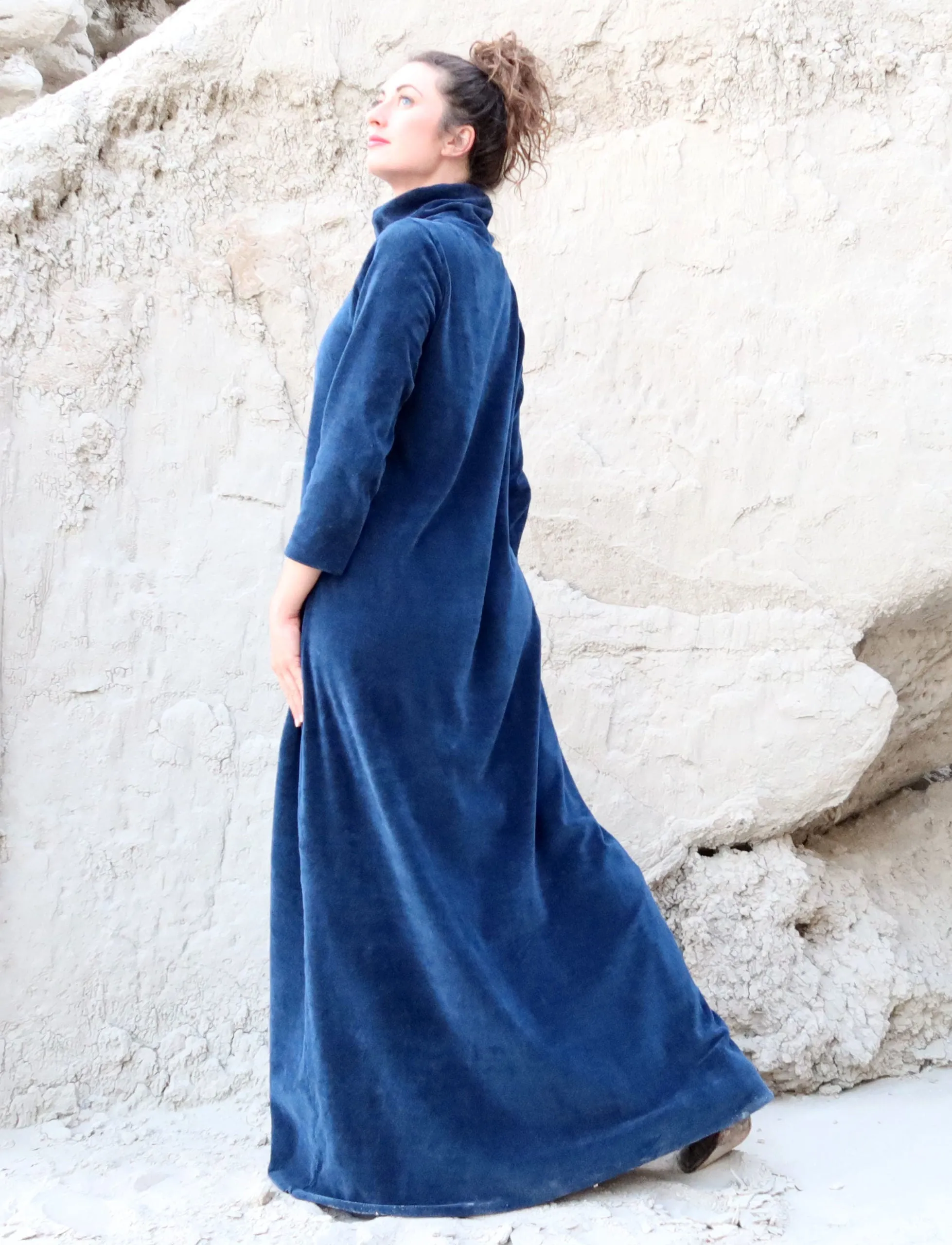 VELOUR Turtleneck Ojai Long Dress