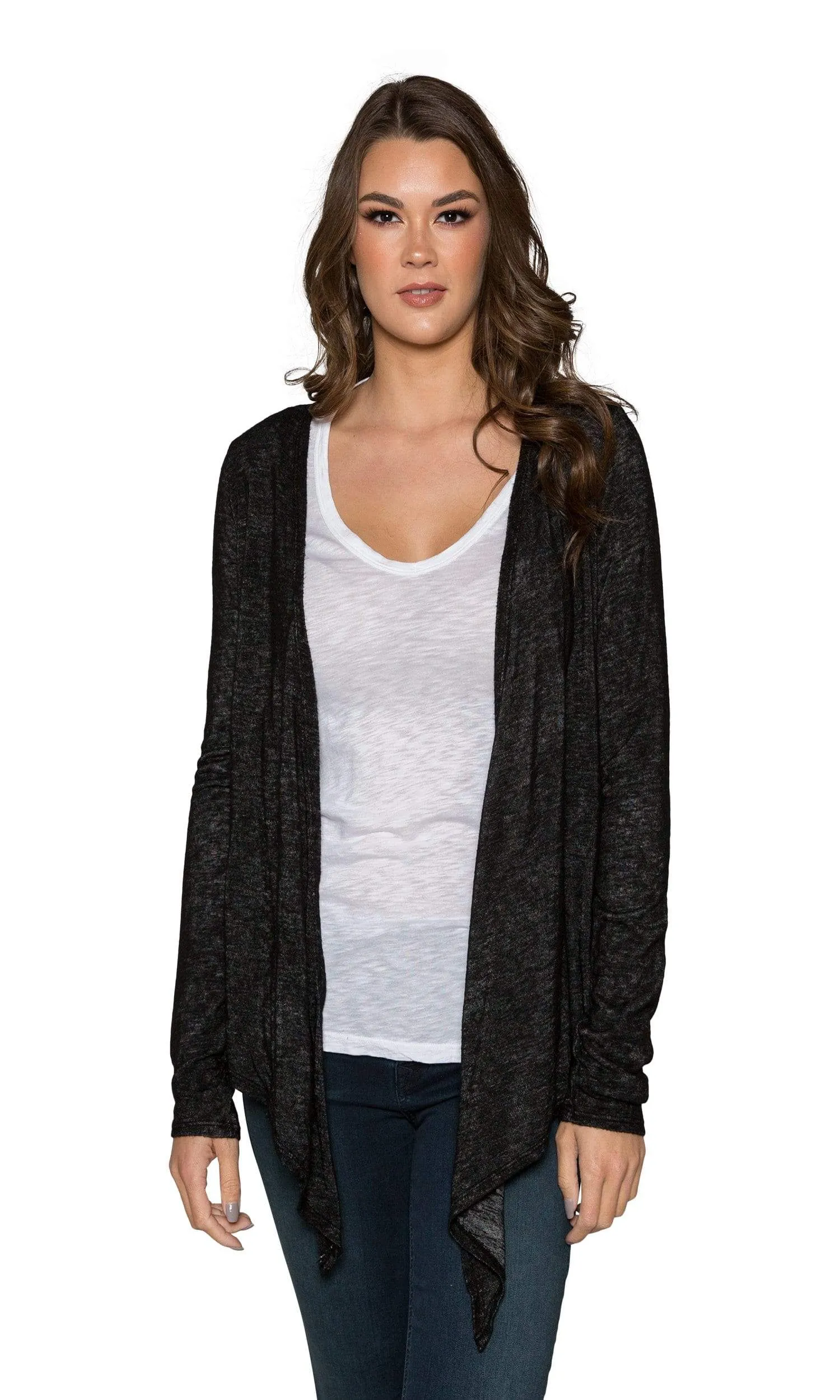 Velvet by Graham & Spencer Margaret Textured Knit Tie Front Cardigan