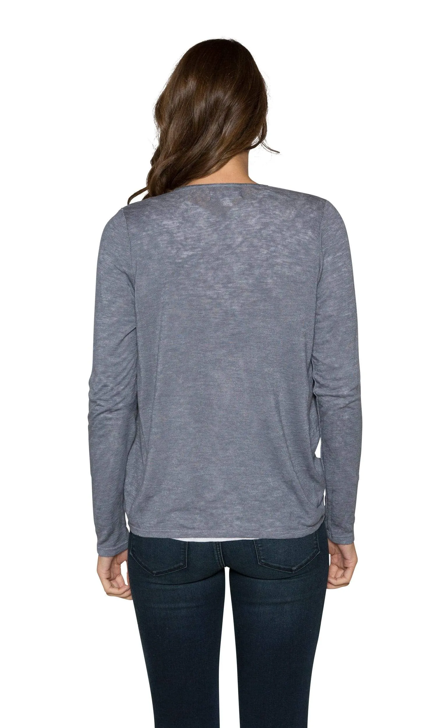 Velvet by Graham & Spencer Margaret Textured Knit Tie Front Cardigan
