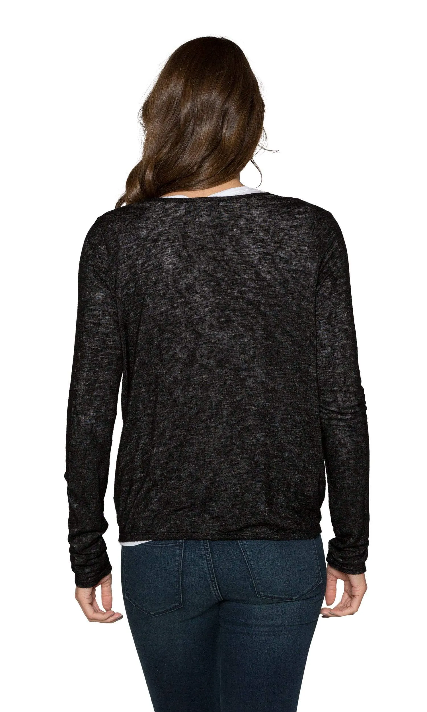 Velvet by Graham & Spencer Margaret Textured Knit Tie Front Cardigan