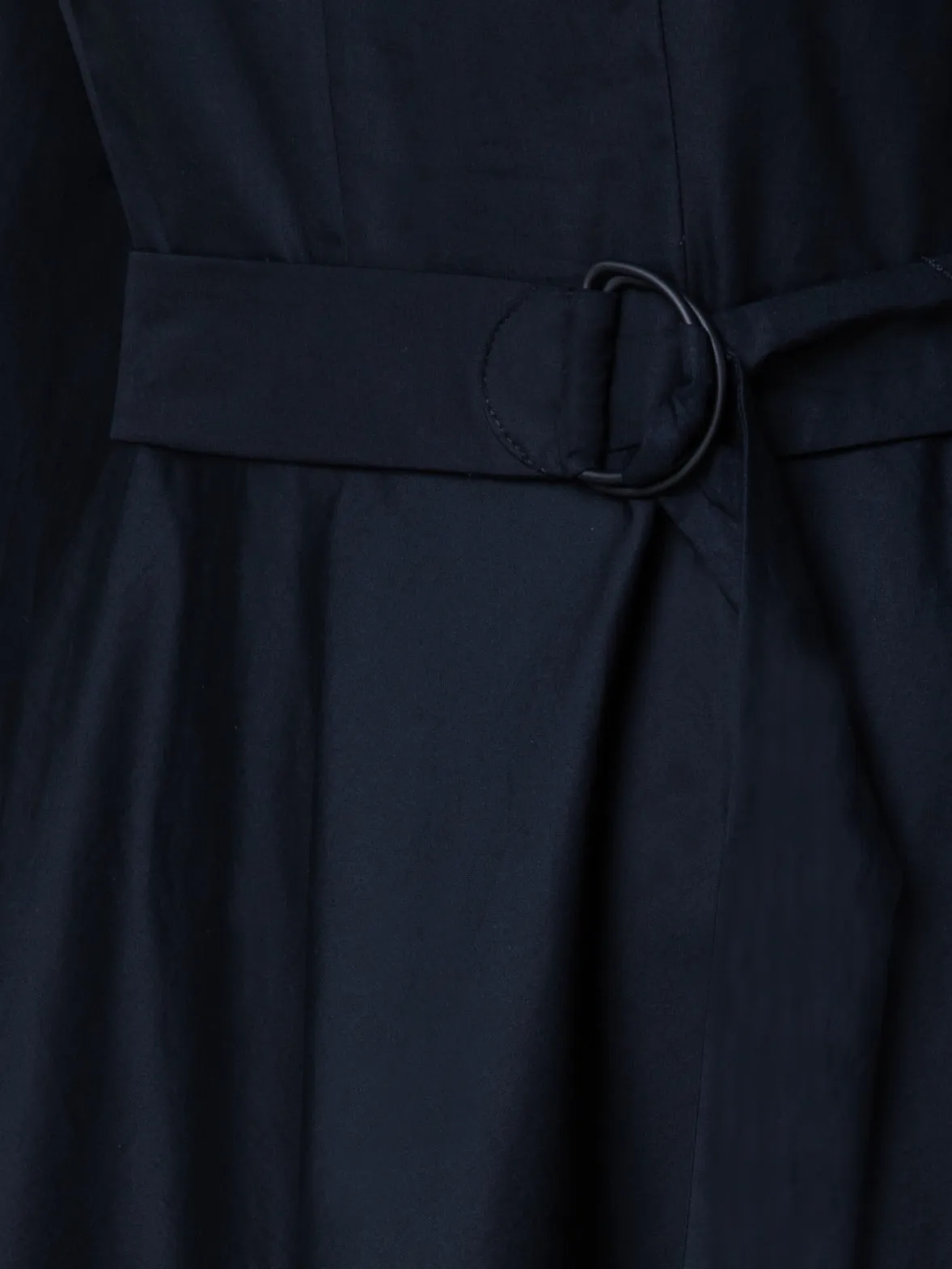 Washed Cotton Poplin Midi Dress