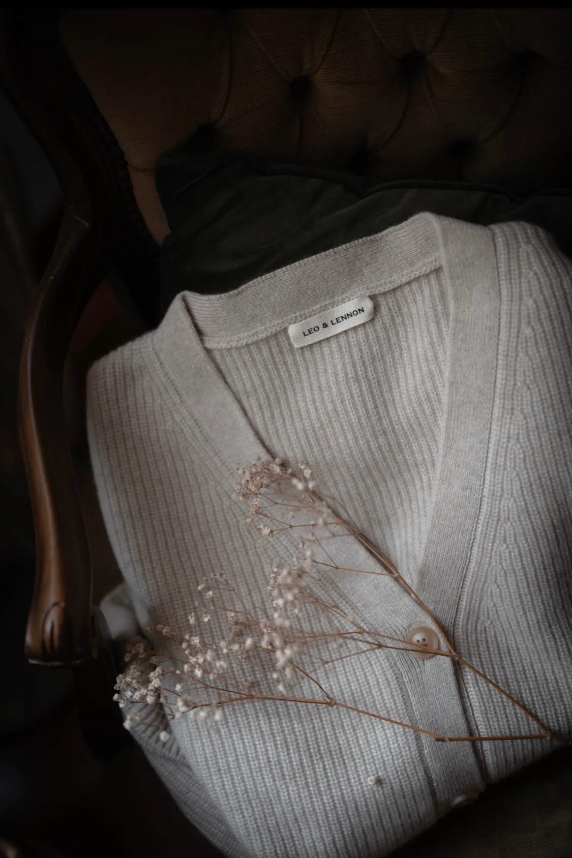 Willa Cashmere Cardigan - Natural
