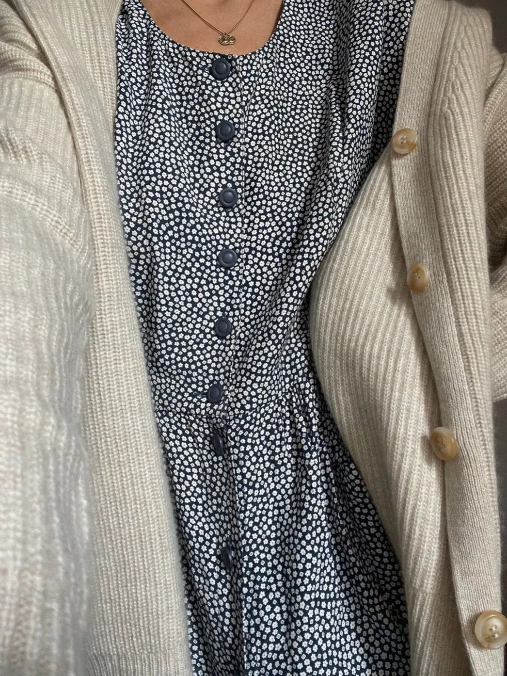 Willa Cashmere Cardigan - Natural