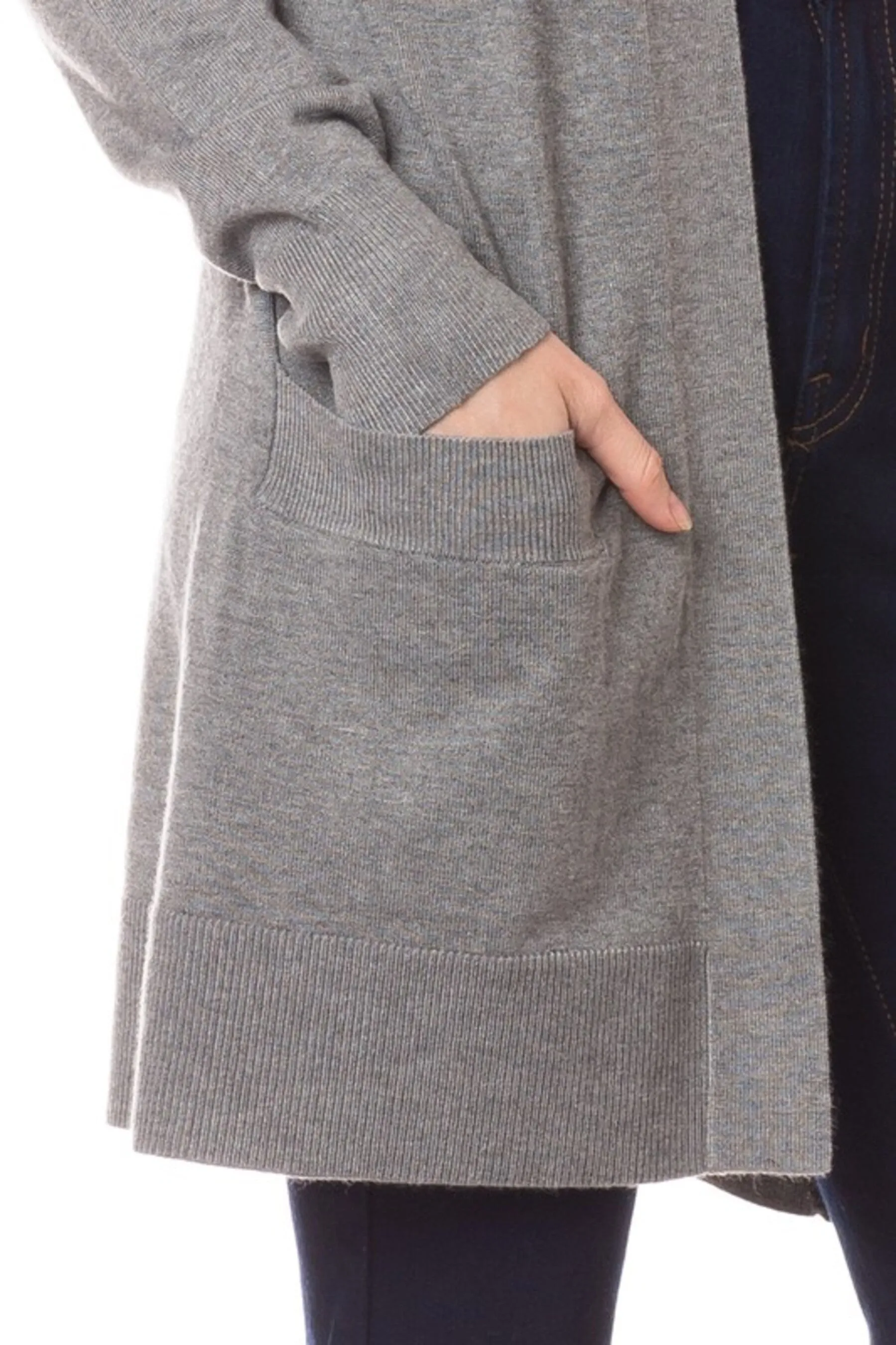 Women's Open front long sleeve cardigan sweater