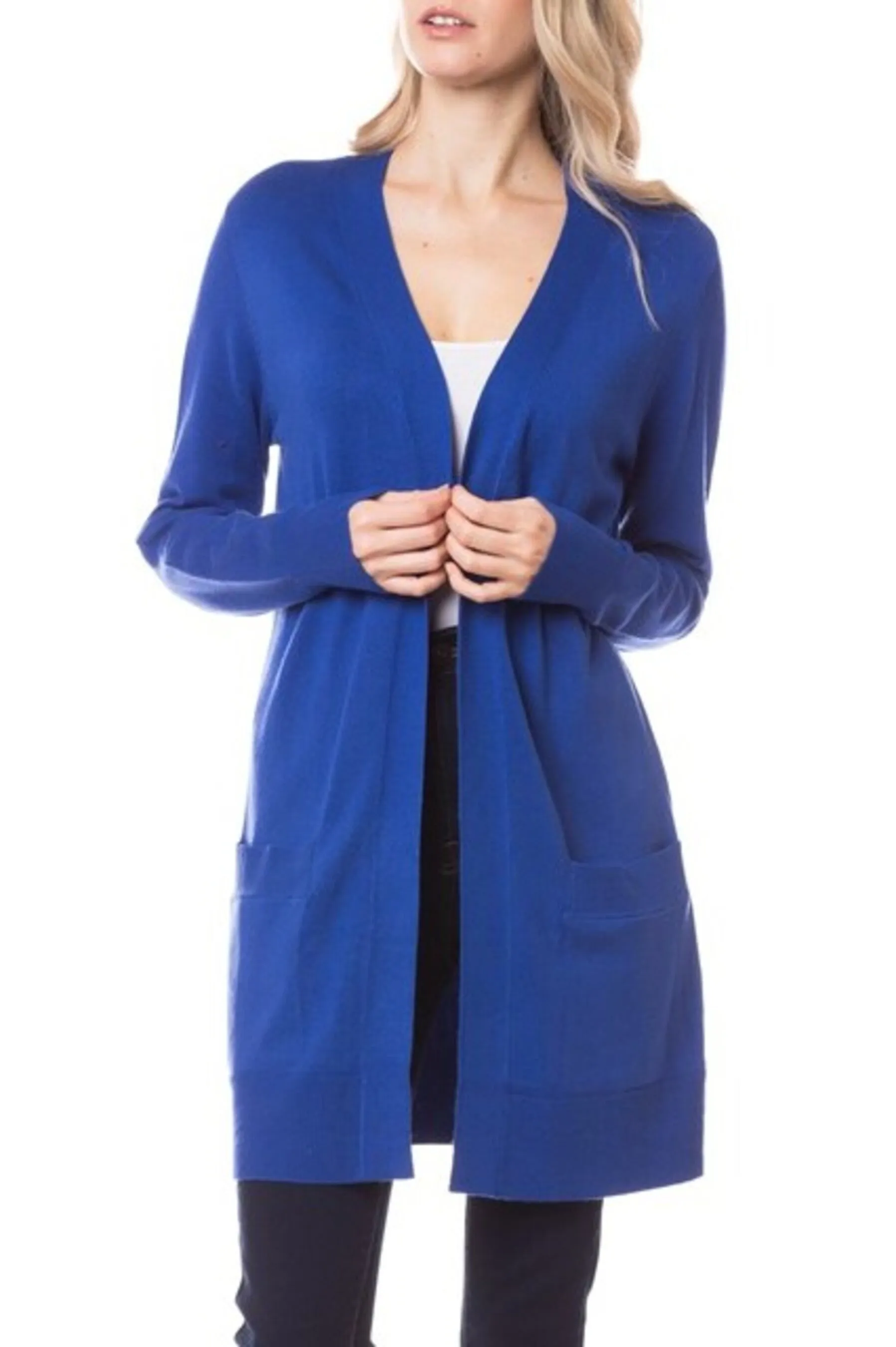 Women's Open front long sleeve cardigan sweater