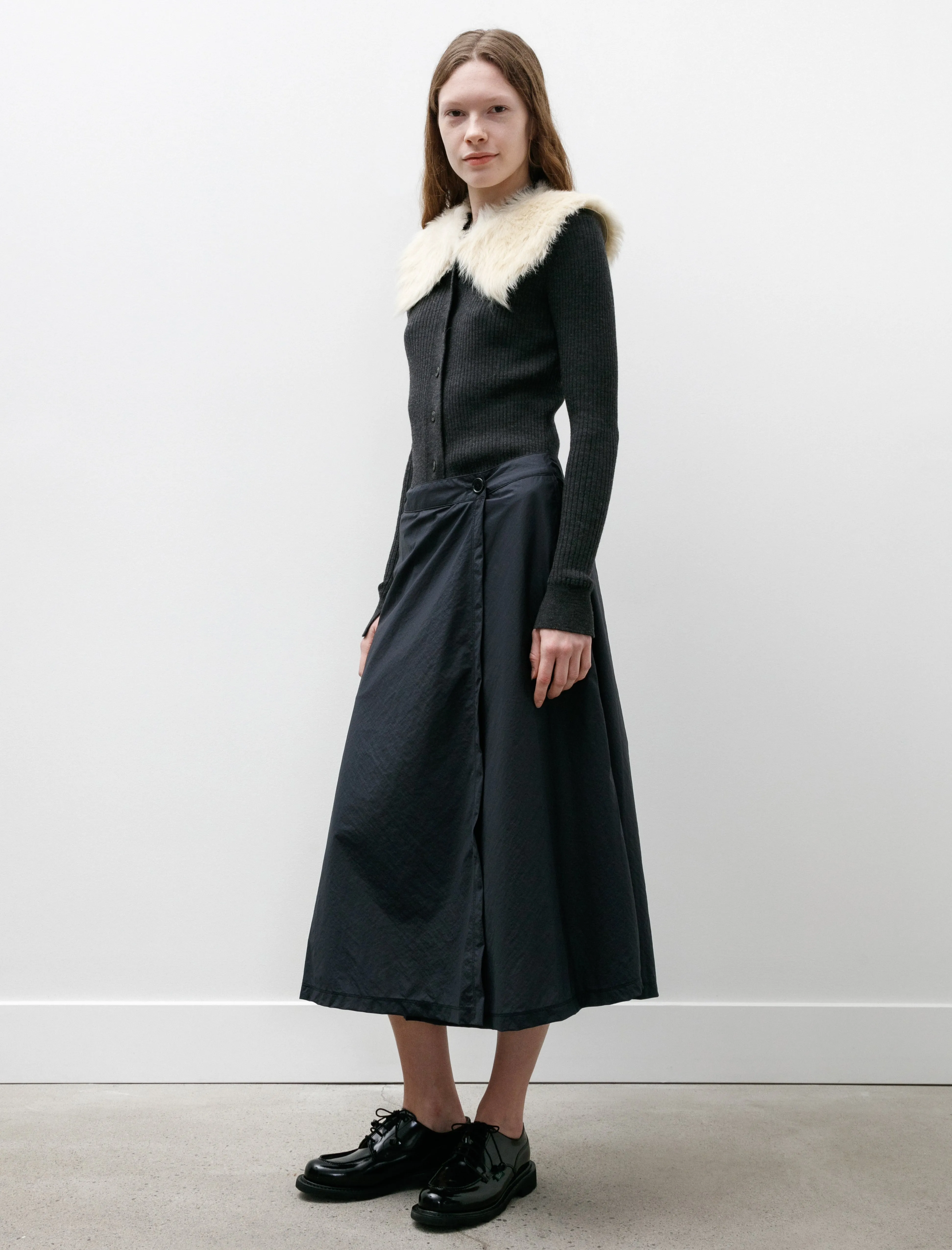 Wrap Skirt Recycled Nylon Midnight