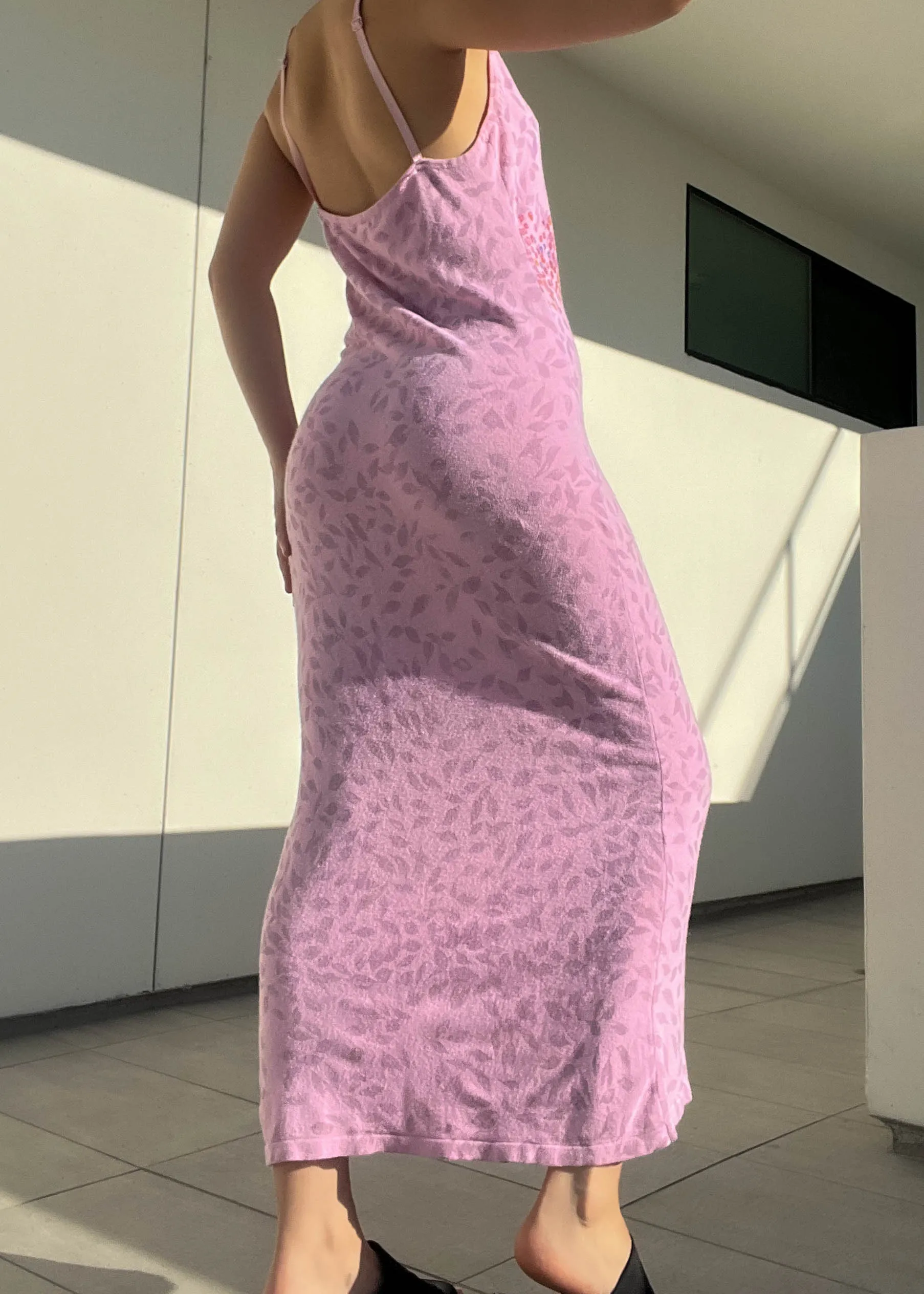 Y2k Mauve Knit Maxi (M)