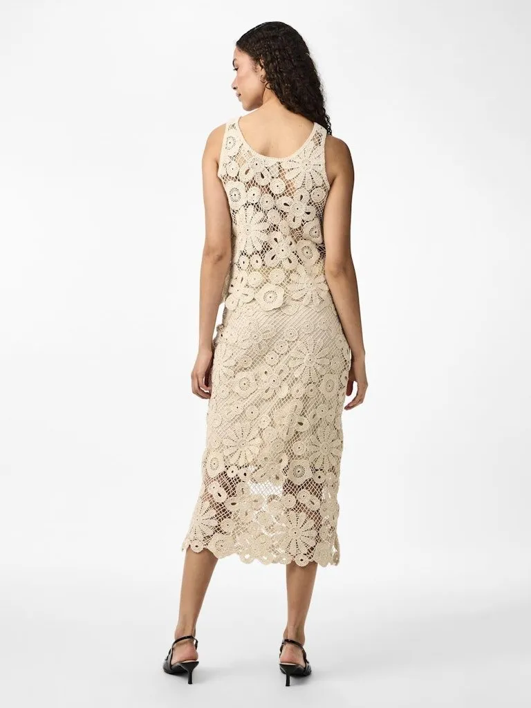 YAS Lelu - Midi crochet nederdel